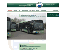 Tablet Screenshot of gersthofer-verkehrsgesellschaft.de
